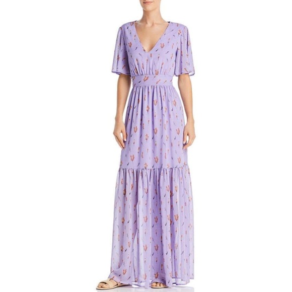 NWOT RENAMED Tashsa Ruffled Floral Maxi Dress #RR2 - Picture 1 of 8